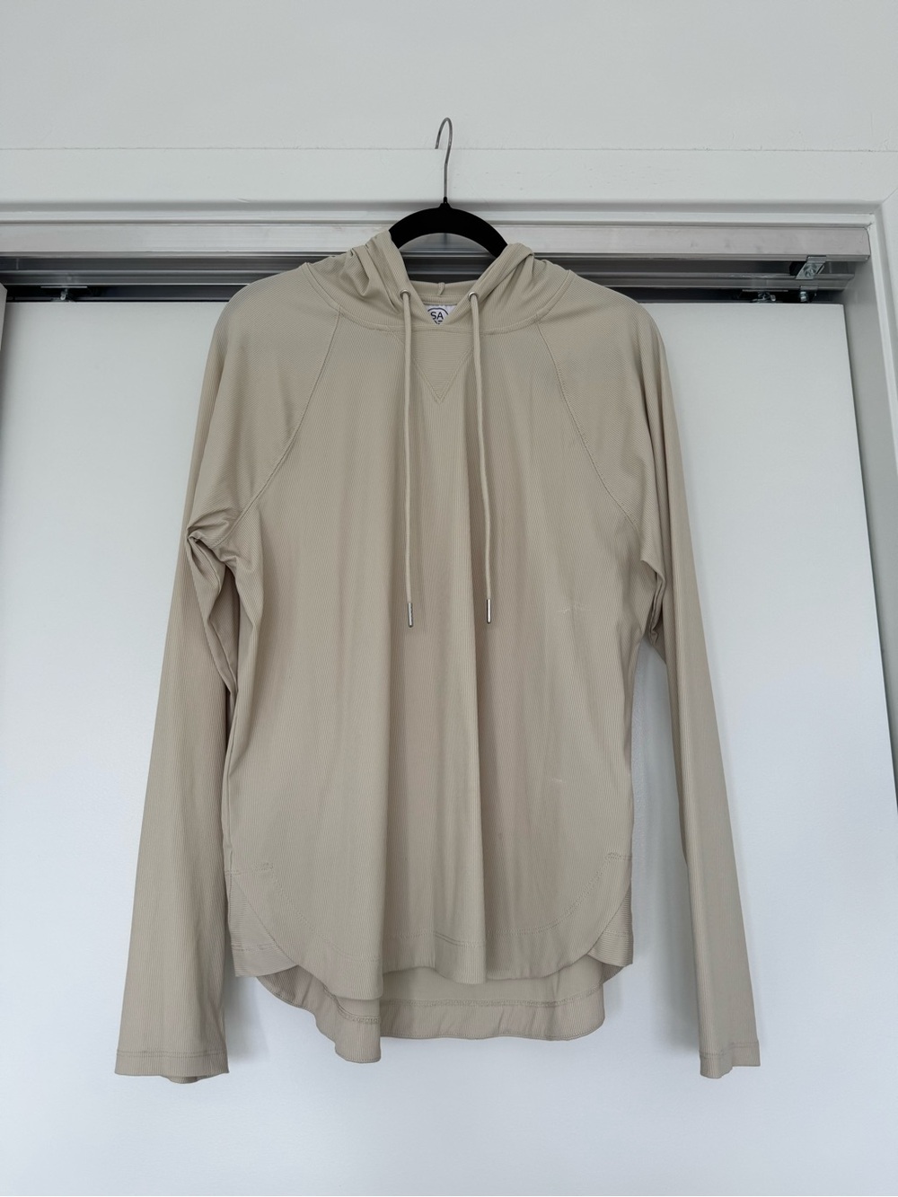 SAGE Collective Lightweight Hoodie Top - Beige